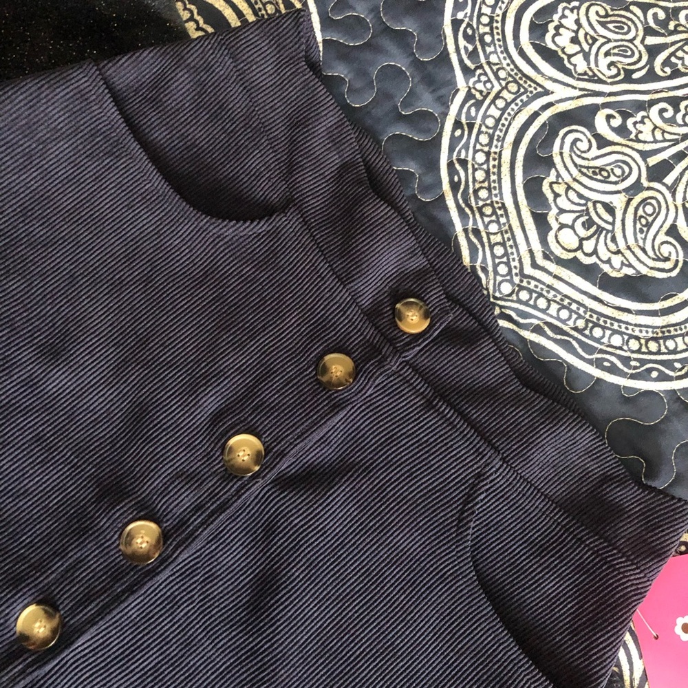 Amy Byer Corduroy blue girls short  skirt size 16 - Picture 3 of 8
